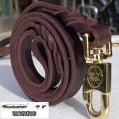 德牧牛皮牵引带大狗绳子牵引绳狗链子中大型犬遛狗绳金毛胸背 包邮