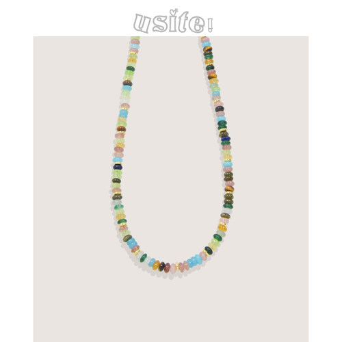 usite官方高露同款彩色串珠项链