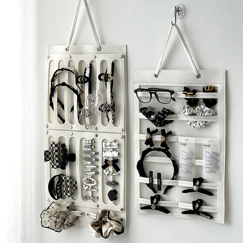 毛毡布可折叠大容量壁挂免打孔