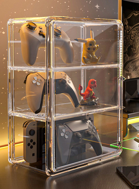 switch游戏机支架桌面阶梯任天堂掌机收纳架亚克力PS5手柄置物架