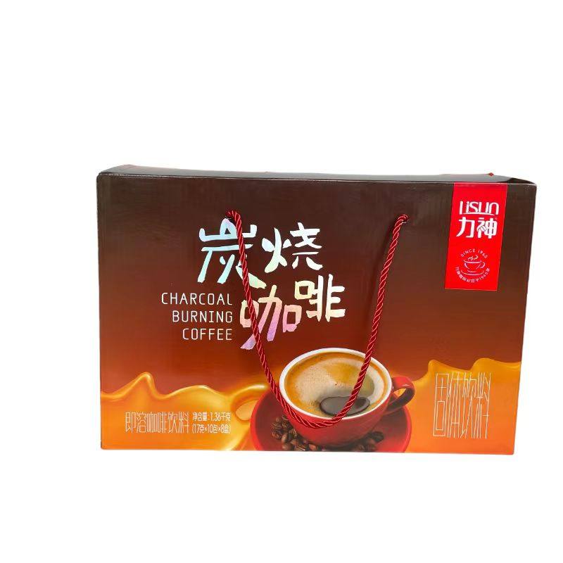 海南 力神炭烧咖啡礼盒1360克 香醇速溶咖啡三合一咖啡