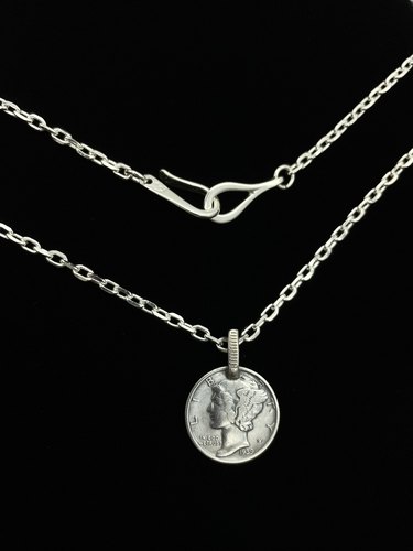 项链思涵银工坊925纯银情侣