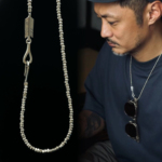 思涵银工坊余文乐Larry smith925纯银鱼钩银珠日潮男女款百搭项链