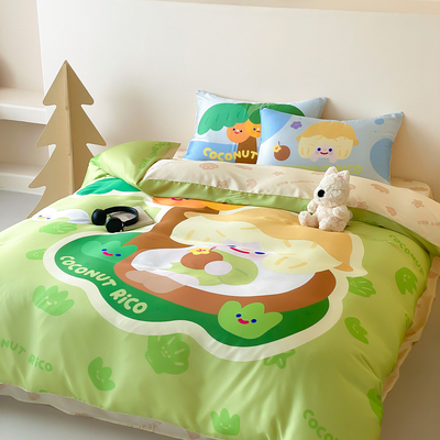 富山商店 x RiCO正版联名椰树夏日凉感兰精天丝60支床上四件套