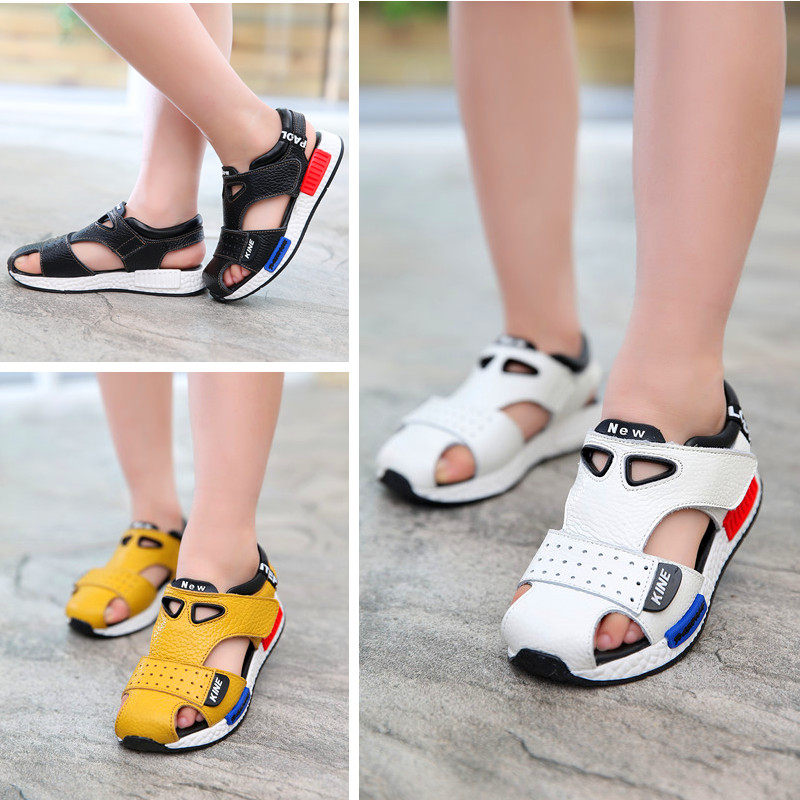 Sandales enfants en cuir Baotou totem pour été - semelle caoutchouc Wear - Ref 1053451 Image 5