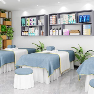 理发店毛巾收纳柜挂墙美容美甲店墙上多层置物架壁挂式发廊染膏柜