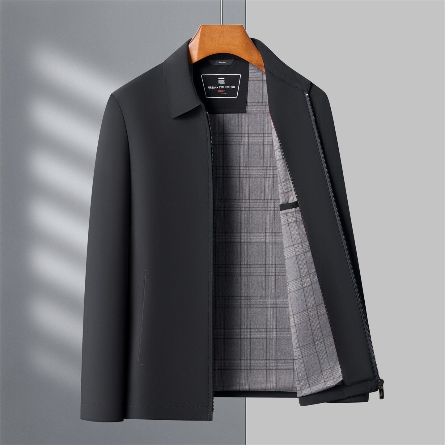 普洛克正品 商务休闲夹克男可拆卸内胆羽绒棉服加厚爸爸棉衣外套