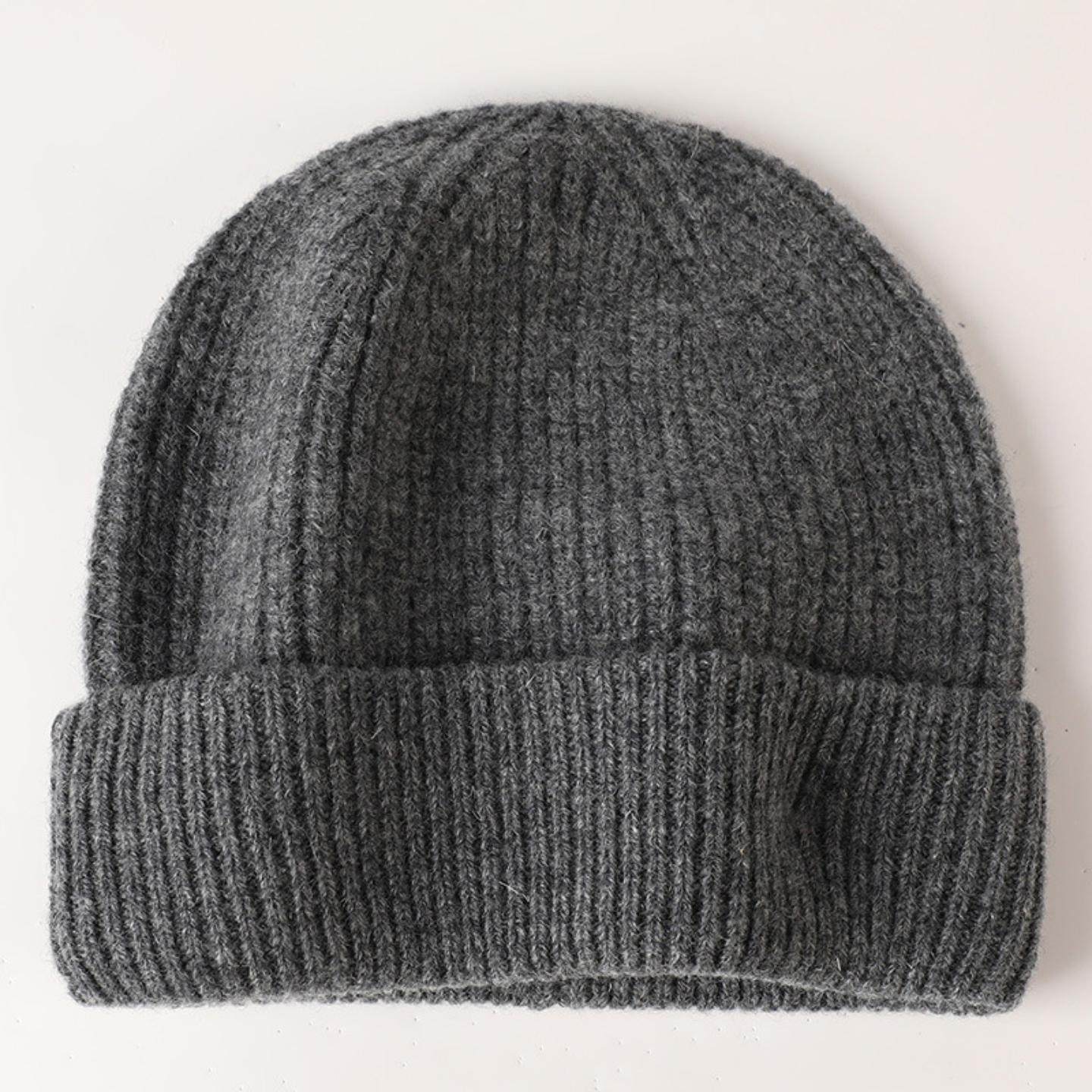 山羊绒帽子男女冬季保暖加厚羊毛毛线针织帽户外骑行防寒护耳冬帽