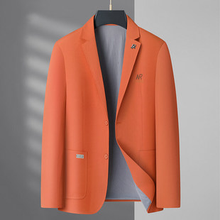 普洛克正品 春夏秋薄男式休闲西装轻奢商务单西西服便装外套