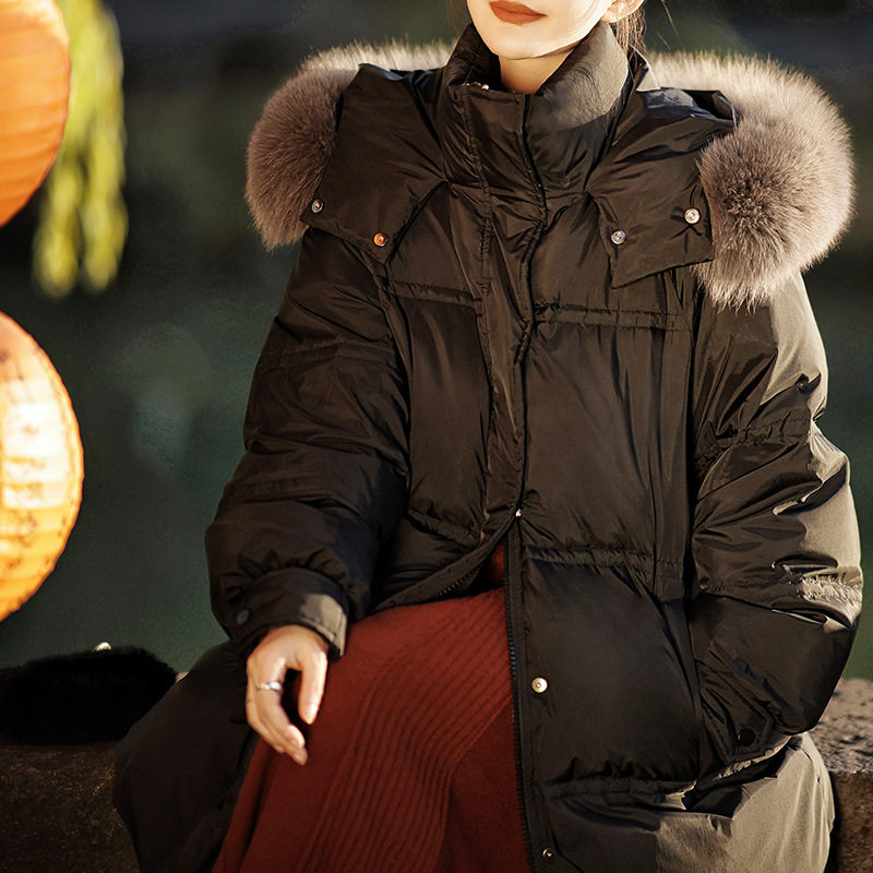 普洛克正品 短款显瘦茧型羽绒服秋冬季新款女装上衣短外套女大衣