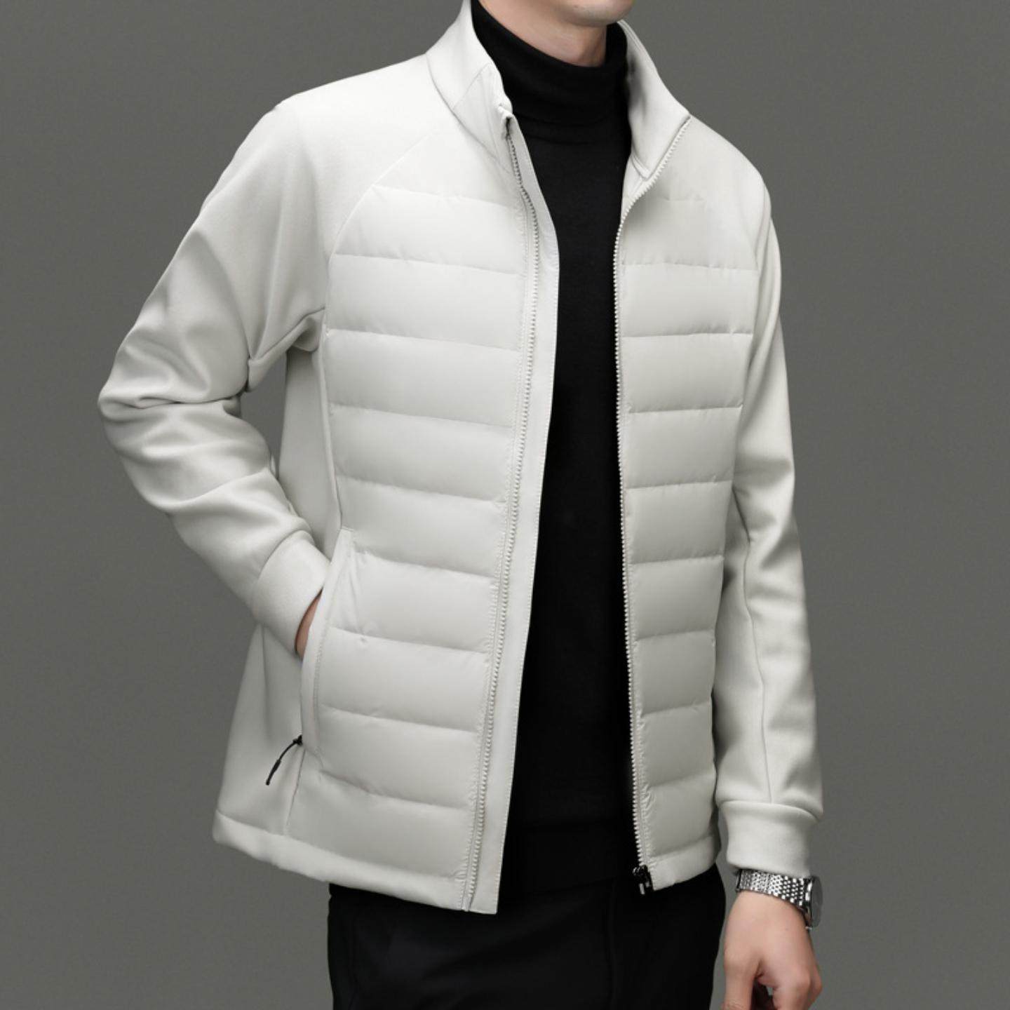 普洛克正品 立领个性白鸭绒拼接卫衣男装时尚休闲羽绒服保暖外套,童装/婴儿装/亲子装,羽绒服,淘宝优惠券,粉丝福利购,淘宝优惠卷