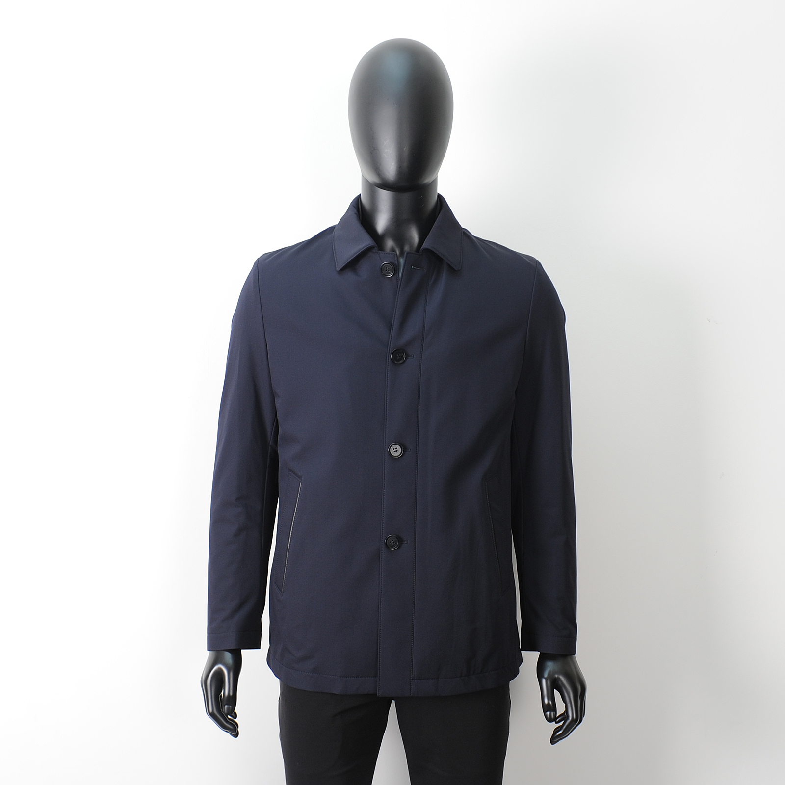 普洛克正品 清仓男夹克90白鸭绒羽绒服中长款翻领商务休闲厚外套