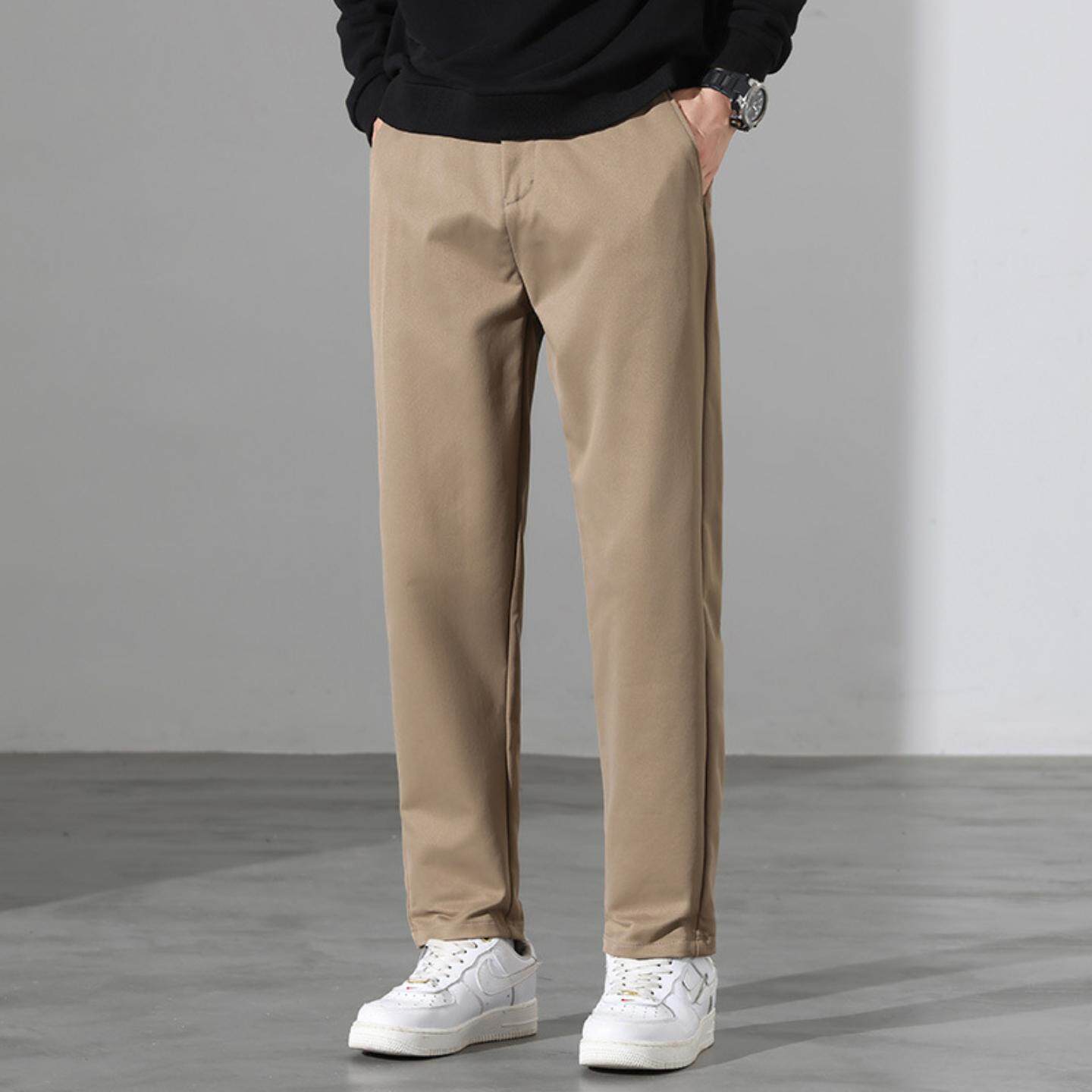 普洛克正品 加厚款男式休闲裤青少年韩版男装九分裤宽松型男裤子