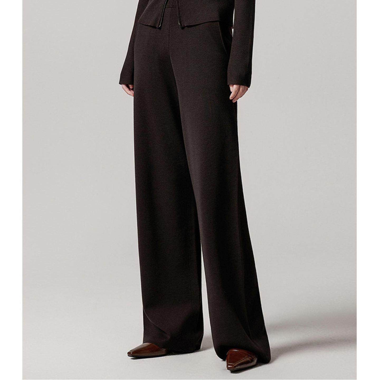 普洛克正品 高级轻奢弯刀糯米裤休闲直筒垂感裤春秋冬新款长裤子,女装/女士精品,棉裤/羽绒裤,淘宝优惠券,粉丝福利购,淘宝优惠卷