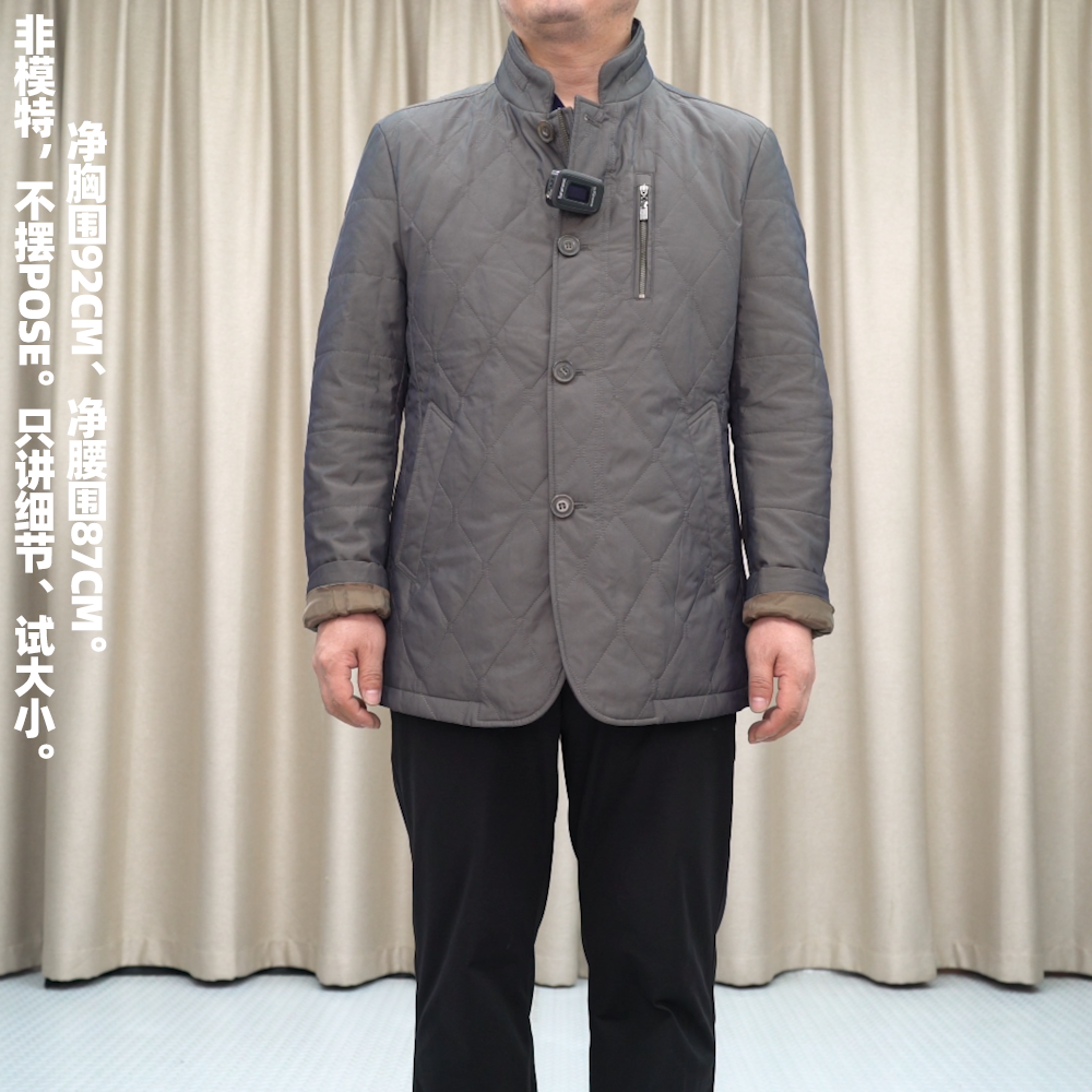 方仕男装新款现货 秋冬立领棉服简约商务休闲棉衣棉袄外套上衣1