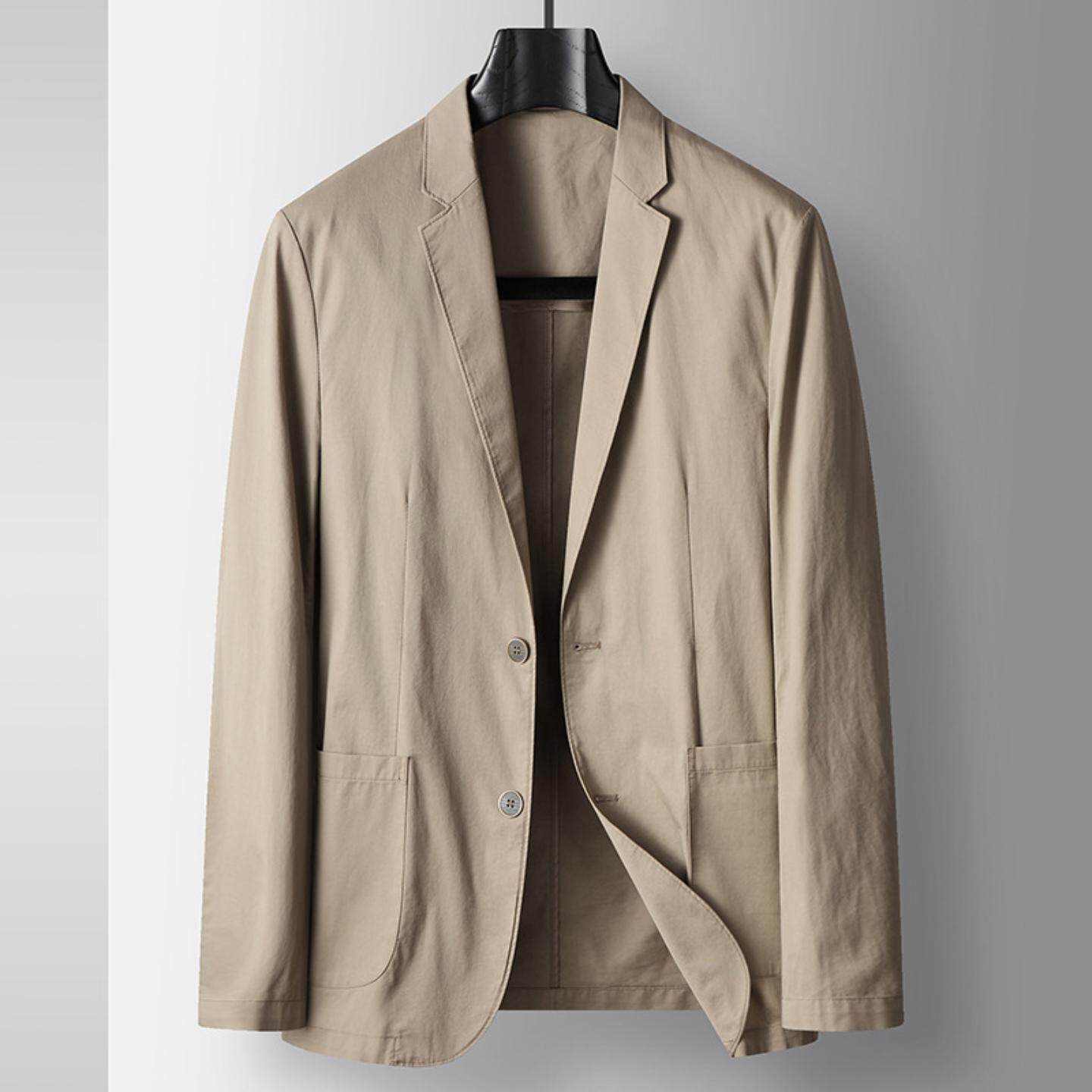 普洛克正品男装 休闲西装春夏秋薄款棉单西青年夹克免烫外套上衣