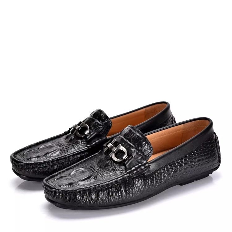 普洛克正品 鳄鱼纹百搭男豆豆鞋驾车套脚潮流休闲鞋透气乐福男鞋,流行男鞋,马丁靴,淘宝优惠券,粉丝福利购,淘宝优惠卷