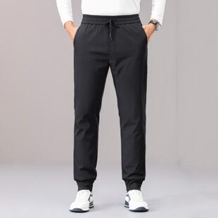 普洛克正品 男式长裤冬季运动裤松紧腰休闲裤户外束脚裤登山裤子