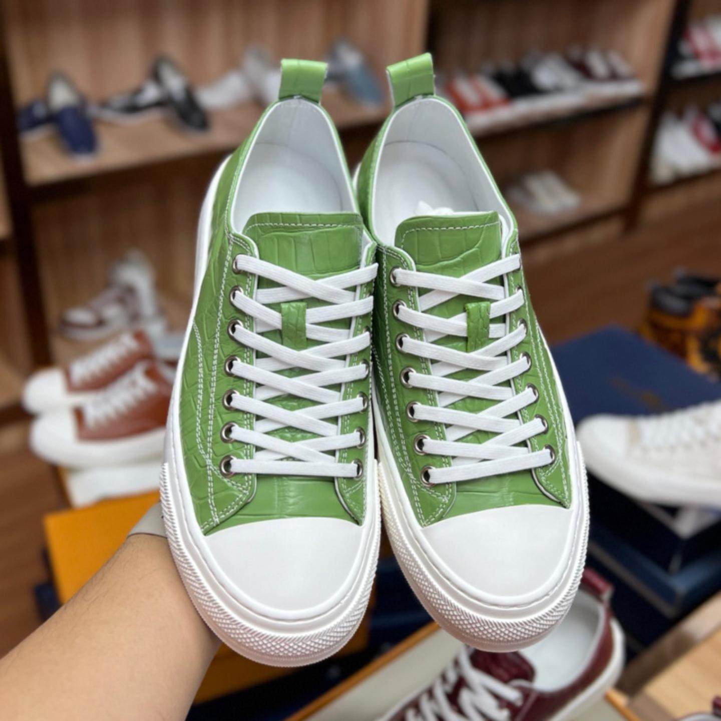 普洛克正品 板鞋男士休闲百搭真鳄鳄鱼肚皮男鞋系带潮流耐磨鞋子,流行男鞋,马丁靴,淘宝优惠券,粉丝福利购,淘宝优惠卷