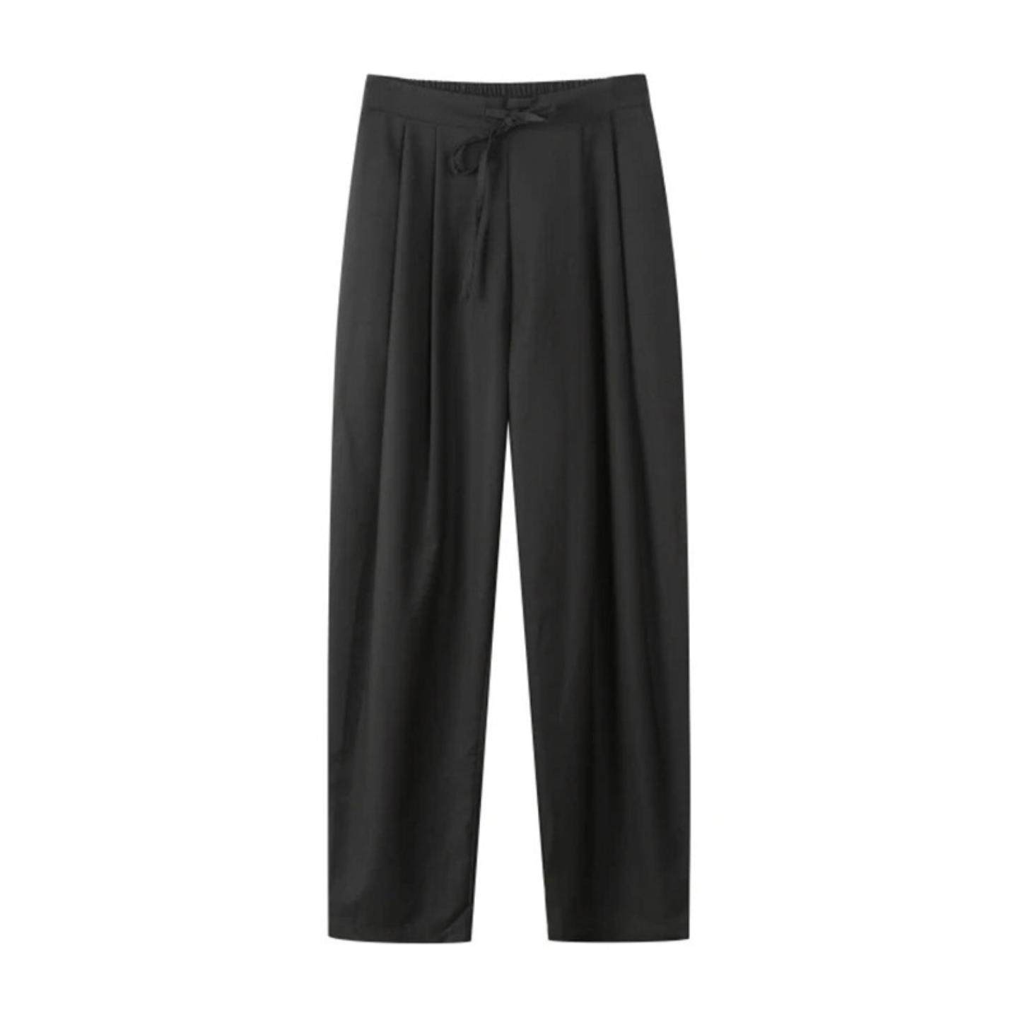 普洛克正品 高腰显瘦直筒裤女设计感半松紧休闲裤长裤垂感阔腿裤,女装/女士精品,棉裤/羽绒裤,淘宝优惠券,粉丝福利购,淘宝优惠卷