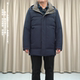 普洛克商场正品 90白鹅绒中长款 男羽绒服脱帽加厚冬外套户外上衣