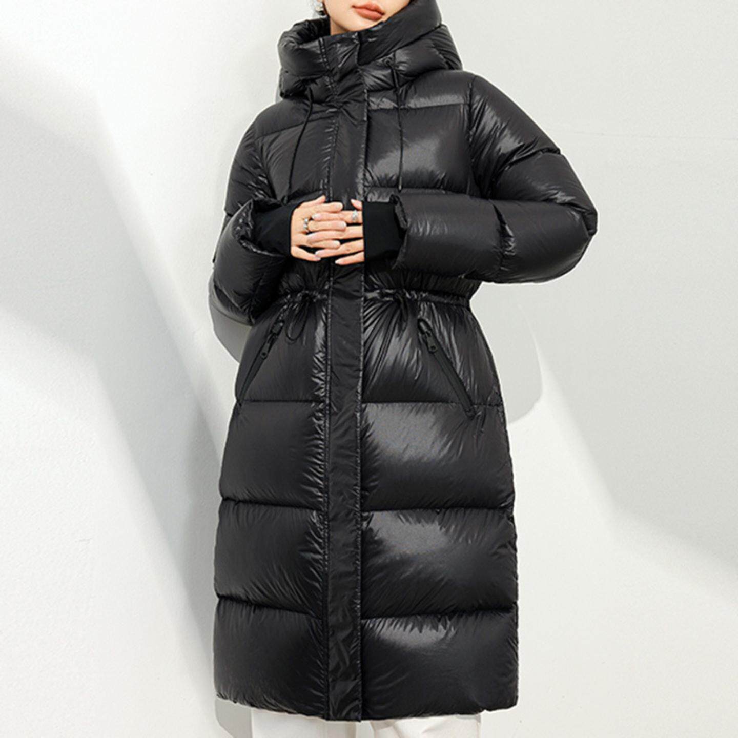 普洛克正品 鹅绒服95白鹅绒设计感女装短款加厚冬装羽绒服女小众