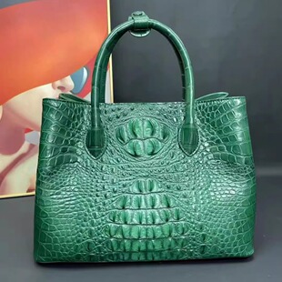 普洛克正品女包 新款鳄鱼皮包真皮包包手提包白色时尚单肩斜挎包