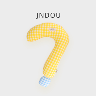 宠物枕头问号U型枕睡觉用窝垫法斗可拆洗猫咪抱枕护颈陪睡小型犬