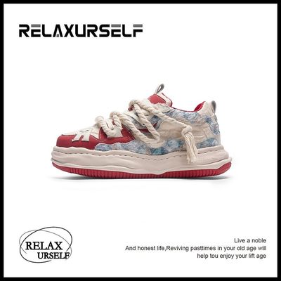 RELAXURSELF国潮鞋情侣溶解鞋低帮运动时尚百搭休闲运动鞋鞋