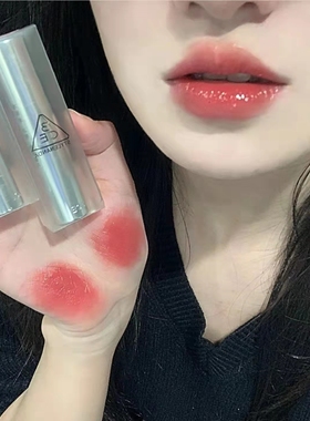 3ce小银管口红冰糖草莓Overload高级玻璃番茄持久荔枝蜜桃red显嫩