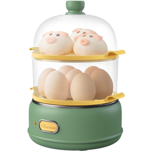 小熊蒸蛋器煮蛋器家用双层多功能小型自动断电鸡蛋羹机炖蛋神器