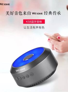 WESDAR伟仕达k58便携带灯蓝牙音响享受现场的聆听让生活有声有色