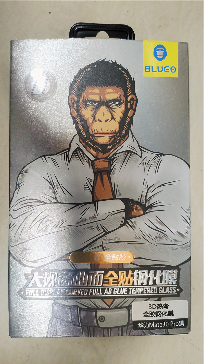 蓝猩大视窗曲面全贴全胶钢化膜