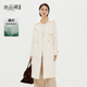 气质2026秋新款 水云间杏色中长款 休闲风衣外套女英伦风单层轻薄款
