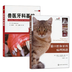 套装 2本 猫口腔和牙科病理图谱 兽医牙科基础 猫牙科病理图谱治疗手册 犬猫组织学牙齿结构 犬猫齿系图谱 小动物牙周探查图例