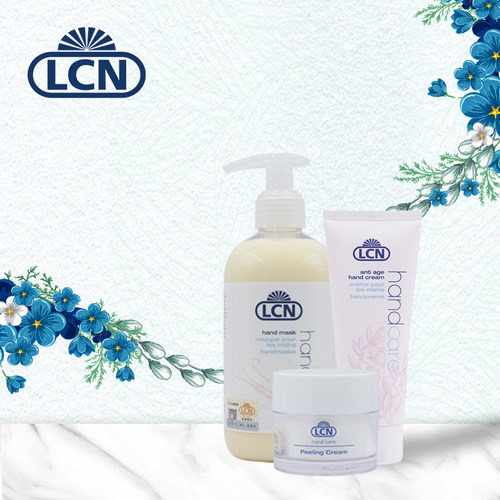 德国LCN 手部护理三件套 退皮霜 润手膜 防皱手霜 保湿嫩肤