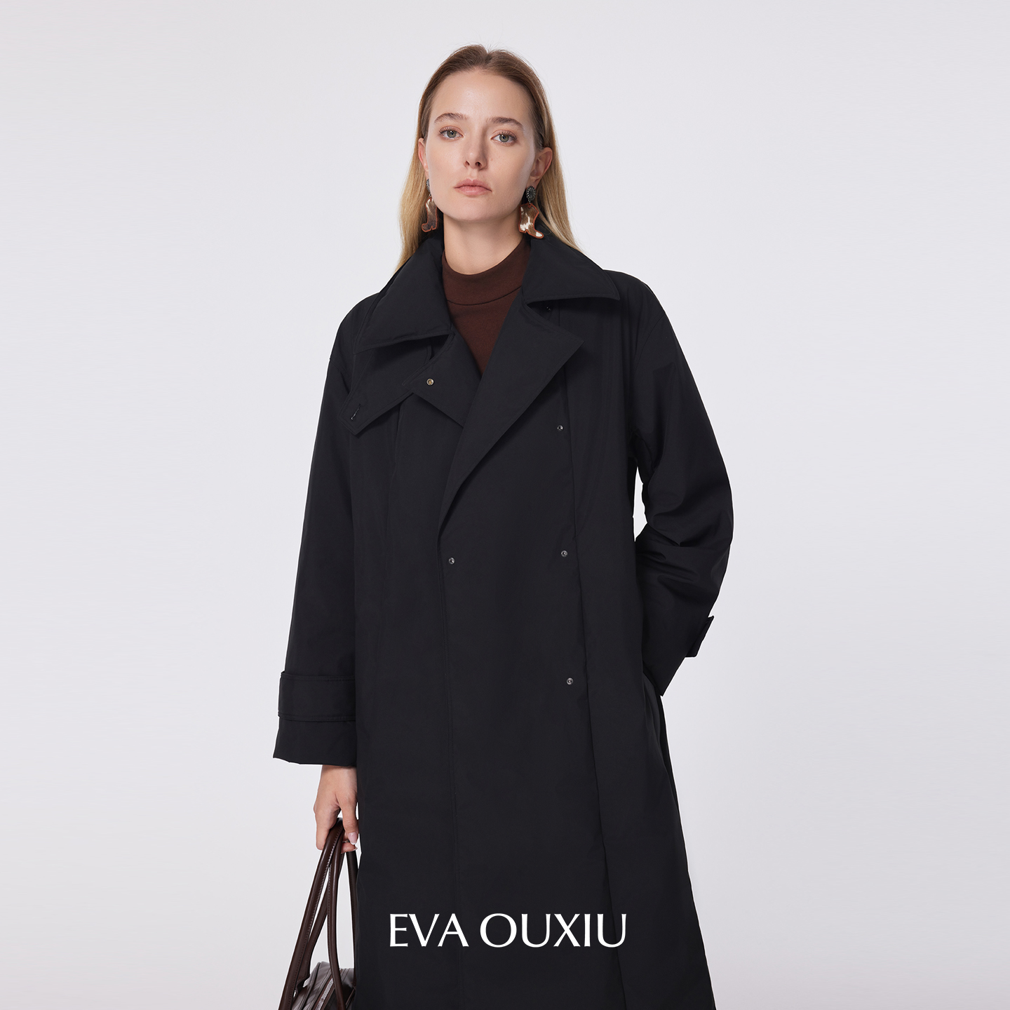 EVAOUXIU商场同款保暖显瘦鹅绒服