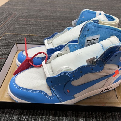Air Jordan 1 x OFF-WHITE UNC AJ1 OW 北卡蓝联名 AQ0818-148