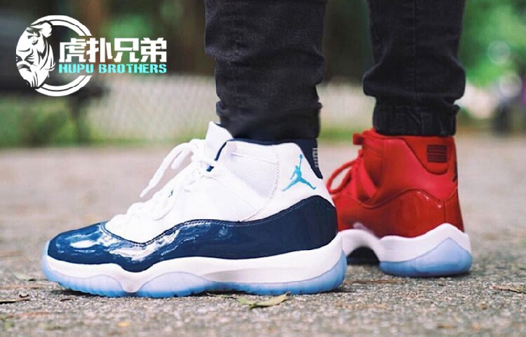 air jordan aj11复活节 变色龙low unc 白蓝午夜蓝海军蓝大红高帮
