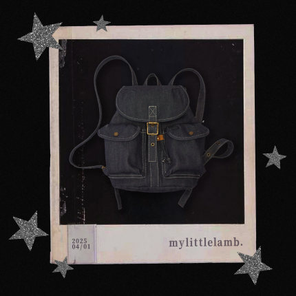 mylittlelamb赤耳丹宁！致敬经典 伞兵牛仔书包（MINI）