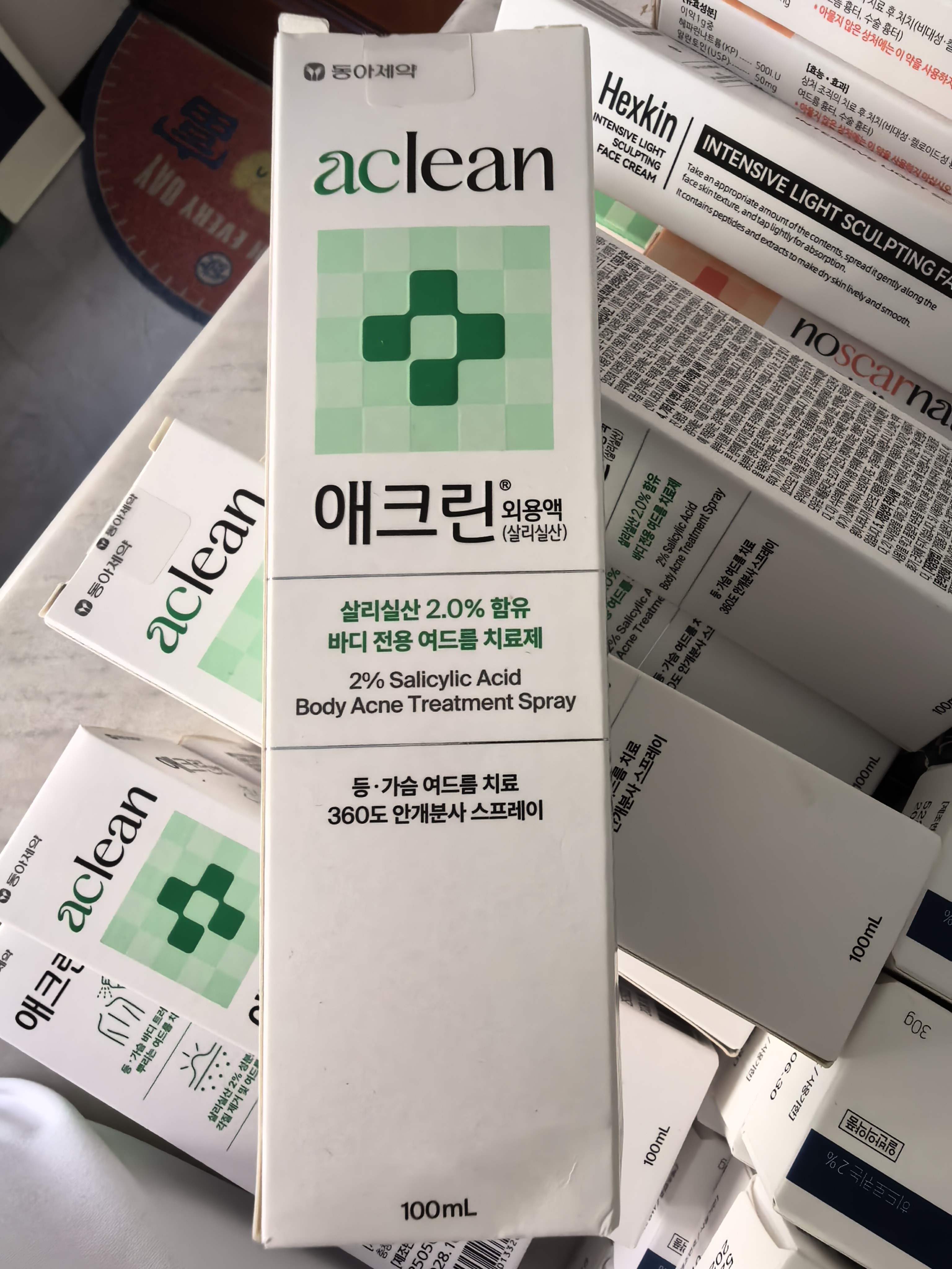 韩国aclean水杨酸祛痘喷雾控油保湿护肤喷雾去闭口粉刺100ml现货图片