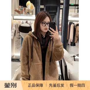 25秋冬女士双面穿泰迪绒连帽夹棉外套 Moncler 8G00016 现货 正品
