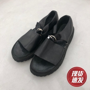 男士 鬼帝 GUIDI 正品 做旧马皮凉鞋 现货 SA04V