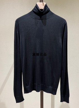 正品现货 Colombo/哥伦布 24秋冬男士羊绒真丝高领毛衫 MA00219