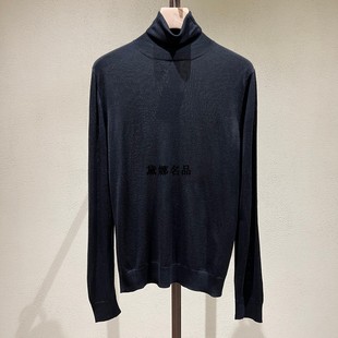 正品现货 Colombo/哥伦布 24秋冬男士羊绒真丝高领毛衫 MA00219