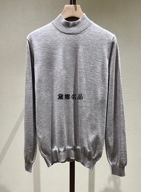 正品现货 Colombo 24秋冬男士羊绒真丝半高领毛衣毛衫 MA04551