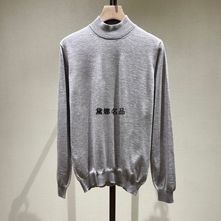 正品现货 Colombo 24秋冬男士羊绒真丝半高领毛衣毛衫 MA04551