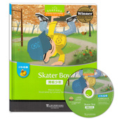 滑板少年 附光盘 上海外语教育出版 正版 小学生英语分级课外阅读 黑布林英语阅读小学d级3 社 儿童英文故事书 现货