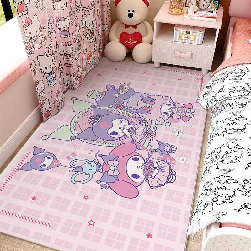 女童卧室床边地毯库儿童卡通洛米房间公主风女生满铺易打理地垫,居家布艺,地毯,淘宝优惠券,粉丝福利购,淘宝优惠卷