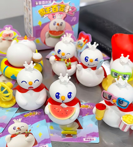 蜜雪冰城雪周边雪王王百变盲盒一代二代款公仔玩偶摆件可爱礼物